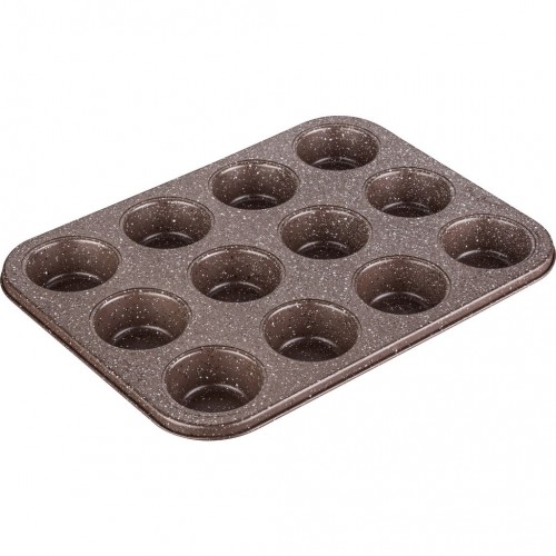 LAMART LT3082 MARBLE forma 12 muffinů 35,5x26,5 cm hnědá