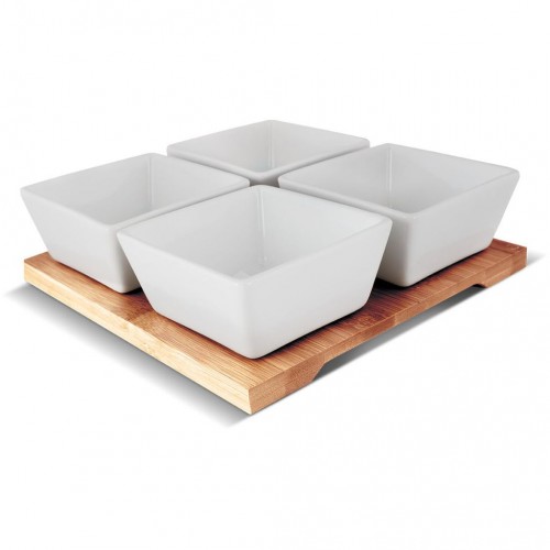 LAMART LT9018 BAMBOO servírovací misky 4ks 19X19 LAMART LT9018 BAMBOO servírovací misky 4ks 19X19