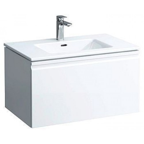 LAUFEN PRO S Umyvadlo se skříňkou 80x50 cm, se zásuvkou, grafit mat 8.6096.3.480.104.1