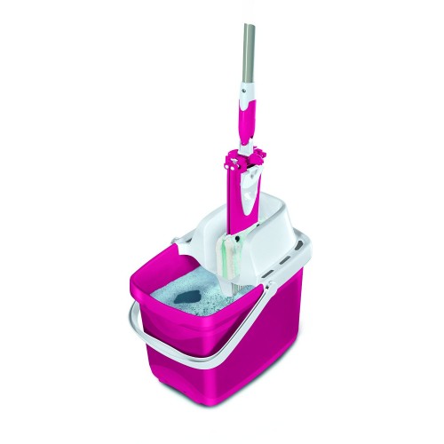 LEIFHEIT Leifheit sada Combi Clean mop+vědro, růžová 55327 LEIFHEIT Leifheit sada Combi Clean mop+vědro, růžová 55327
