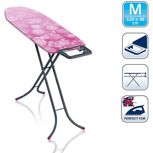 LEIFHEIT Žehlicí prkno Classic M 120x38 cm Basic grey pink 72436 LEIFHEIT Žehlicí prkno Classic M 120x38 cm Basic grey pink 72436