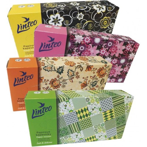 LINTEO SATIN Papírové kapesníky BOX 100ks, bílé, 2-vrstvé 3003 LINTEO SATIN Papírové kapesníky BOX 100ks, bílé, 2-vrstvé 3003