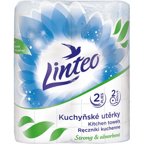 LINTEO SATIN Kuchyňské utěrky 2 role, bílé, 2-vrstvé 60043 LINTEO SATIN Kuchyňské utěrky 2 role, bílé, 2-vrstvé 60043