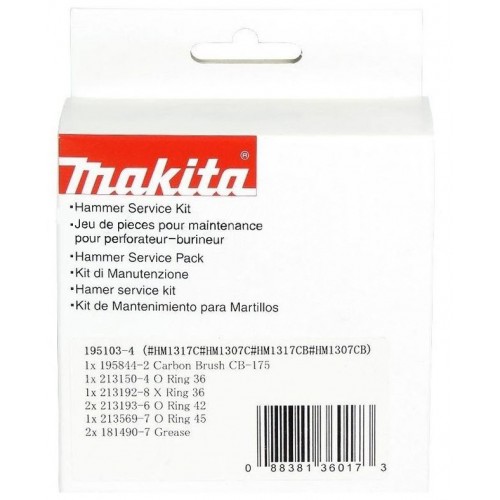 MAKITA 195103-4 servisní sada - HM1307/17 MAKITA 195103-4 servisní sada - HM1307/17