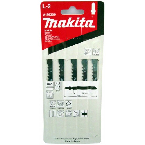 MAKITA A-86309 Pilové plátky č. L-2 101mm 5ks/bal dřevo