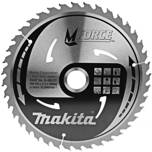 MAKITA Pilový kotouč HM235x30mm 40T B-08121 MAKITA Pilový kotouč HM235x30mm 40T B-08121