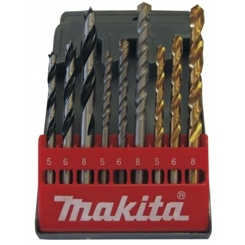 MAKITA D-08660 Sada vrtáků 9 ks s válcovou stopkou MAKITA D-08660 Sada vrtáků 9 ks s válcovou stopkou