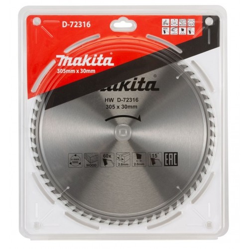 MAKITA D-72316 Pilový kotouč 305x30mm 60Z MAKITA D-72316 Pilový kotouč 305x30mm 60Z