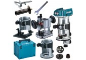 MAKITA DRT50ZJX2 Aku kombinovaná frézka s příslušenstvím Li-ion LXT 18V, bez aku, Makpac