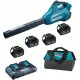 MAKITA DUB362PT4X Aku ofukovač Li-ion LXT (18V/4x5,0Ah)