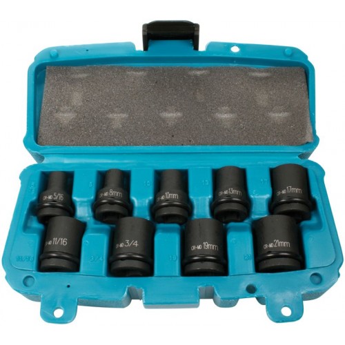 MAKITA P-46953 9. dílná sada nástrčkových klíčů 1/2" MAKITA P-46953 9. dílná sada nástrčkových klíčů 1/2"