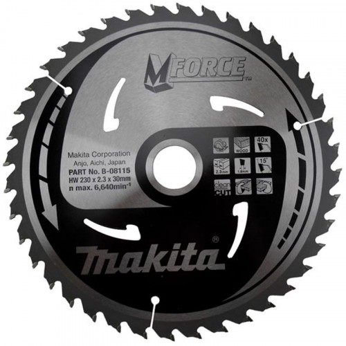 MAKITA pilový kotouč 230x30mm 40 Z B-08115 MAKITA pilový kotouč 230x30mm 40 Z B-08115