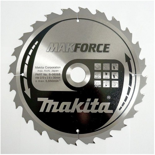 MAKITA B-32172 Pilový kotouč 270x30mm 24 Z MAKITA B-32172 Pilový kotouč 270x30mm 24 Z