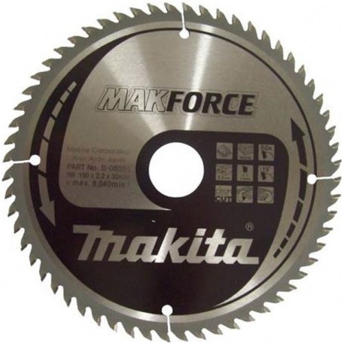 MAKITA B-32390 Makforce pilový kotouč 190x2,2x30mm 60Z dřevo =old B-08551 MAKITA B-32390 Makforce pilový kotouč 190x2,2x30mm 60Z dřevo =old B-08551