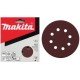 MAKITA P-43561 Brusný papír suchý zip 125mm 8 děr K100, 10ks = old P-00505