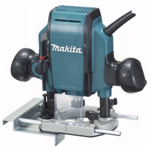 MAKITA RP0900 horní frézka (900W/6 a 8mm) pro práci se dřevem MAKITA RP0900 horní frézka (900W/6 a 8mm) pro práci se dřevem