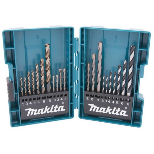 MAKITA B-44884 Sada vrtáků s válcovou stopkou, 21 ks MAKITA B-44884 Sada vrtáků s válcovou stopkou, 21 ks