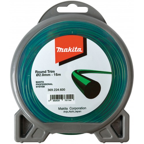 MAKITA 369224601 struna round trim kulatá 2,0mm/126m MAKITA 369224601 struna round trim kulatá 2,0mm/126m