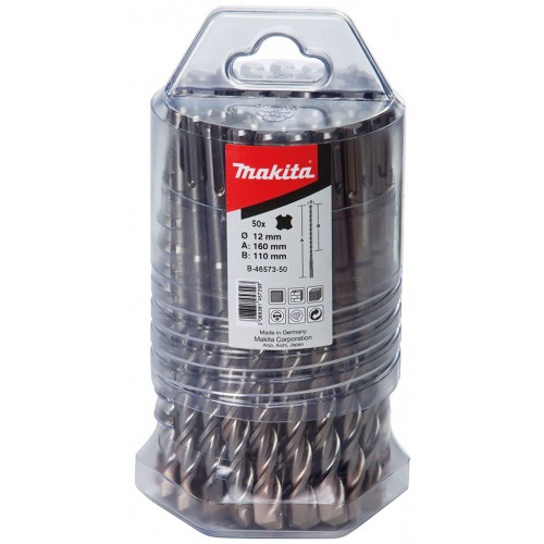 MAKITA B-47684-50 Vrták SDS-Plus V-plus 12x160/210mm, 50ks = oldP-67533 MAKITA B-47684-50 Vrták SDS-Plus V-plus 12x160/210mm, 50ks = oldP-67533