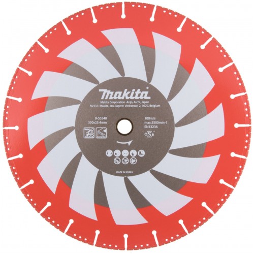 MAKITA B-55348 kotouč řezný diamantový RESCUE 350x25.40mm MAKITA B-55348 kotouč řezný diamantový RESCUE 350x25.40mm