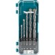 MAKITA D-72877 Sada vrtáků s válcovou stopkou do zdiva 4-10 mm, 5 ks