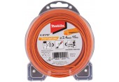 MAKITA E-01797 Struna nylonová 2,4mm, oranžová, 15m, speciální pro aku stroje