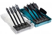 MAKITA E-08698 Sada plochých vrtáků s válcovou stopkou do dřeva 8 ks