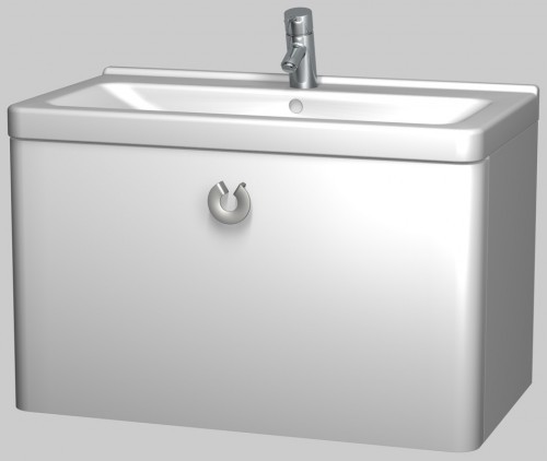 INTEDOOR ARKADE spodní koupelnová skříňka s keramickým umyvadlem AK85RM/01 INTEDOOR ARKADE spodní koupelnová skříňka s keramickým umyvadlem AK85RM/01