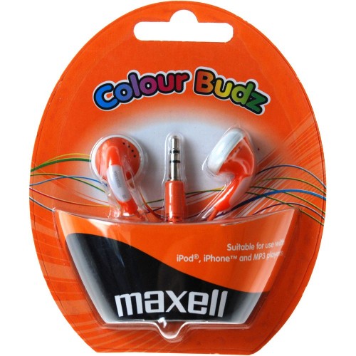 MAXELL 303360 COLOUR BUDZ ORANGE Sluchátka 35040214