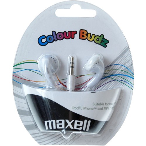 MAXELL 303484 COLOUR BUDZ WHITE Sluchátka 35040221 MAXELL 303484 COLOUR BUDZ WHITE Sluchátka 35040221