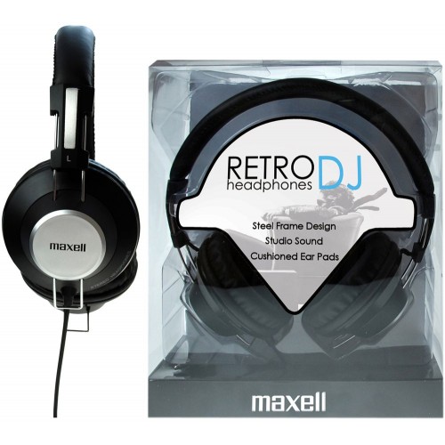 MAXELL 303516 RETRO DJ BLACK Sluchátka 35042344 MAXELL 303516 RETRO DJ BLACK Sluchátka 35042344