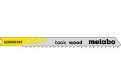 Metabo „Basic wood" 5 u- Plátků pro přímočaré pily na dřevo 74/3,0 mm 623945000