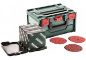 Metabo Brusné papíry pro SXE 150-5 - 150 ks - dřevo, kov + MetaBOX 626756000