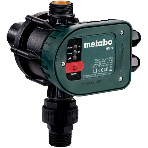 Metabo HM 3 Hydromat Elektronický tlakový spínač s ochranou proti chodu nasucho 628799000 Metabo HM 3 Hydromat Elektronický tlakový spínač s ochranou proti chodu nasucho 628799000