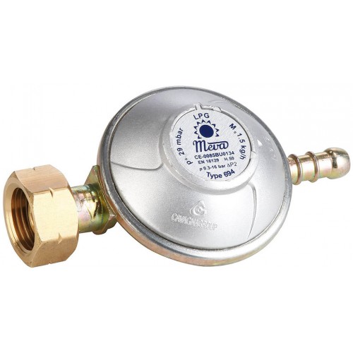 MEVA Regulátor tlaku plynu 50 mbar, 1,5 Kg/h s hrotem, NP01034 MEVA Regulátor tlaku plynu 50 mbar, 1,5 Kg/h s hrotem, NP01034