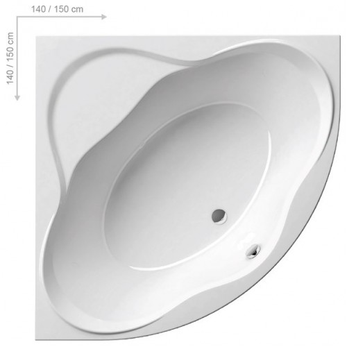 RAVAK NEWDAY Vana 150x150 rohová snowwhite C661000000 RAVAK NEWDAY Vana 150x150 rohová snowwhite C661000000