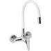NOVASERVIS ZUMBA Dřezová baterie s elastickým ramenem 150mm, bílá/chrom 94480,0B