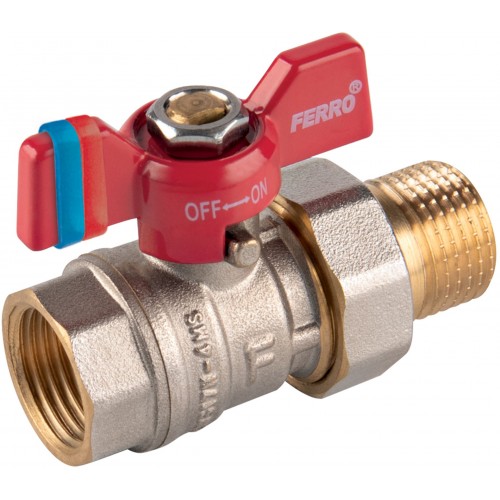 NOVASERVIS Kulový kohout, motýlek ŠM 1/2" KFCS1 NOVASERVIS Kulový kohout, motýlek ŠM 1/2" KFCS1
