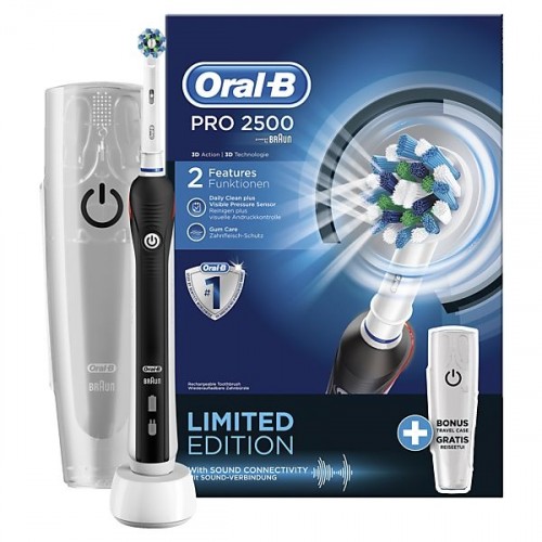 Oral-B PRO 2500 Black elektrický zubní kartáček Oral-B PRO 2500 Black elektrický zubní kartáček