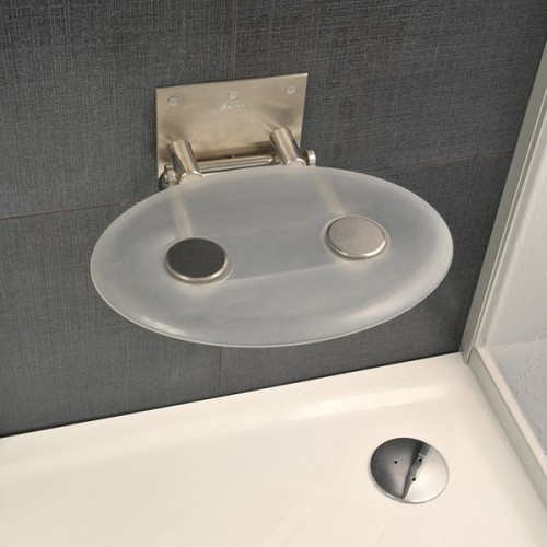 RAVAK Sprchové sedátko OVO P CLEAR (čirá) B8F000000 RAVAK Sprchové sedátko OVO P CLEAR (čirá) B8F000000