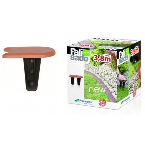 Prosperplast Palisáda zahradní 3,8m, 32ks terakota IPAK1 Prosperplast Palisáda zahradní 3,8m, 32ks terakota IPAK1
