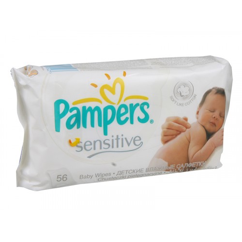 PAMPERS Sensitive Ubrousky 56ks PAMPERS Sensitive Ubrousky 56ks