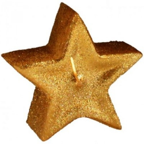 PAPSTAR Zlatá vánoční svíčka hvězda PAPSTAR Zlatá vánoční svíčka hvězda