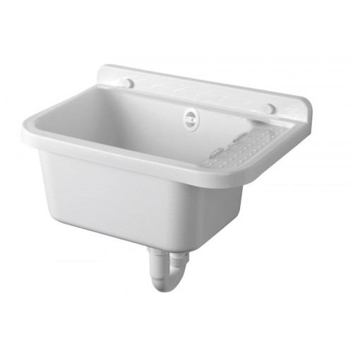 AQUALINE Závěsná výlevka 50x34cm, plast, bílá PI5050