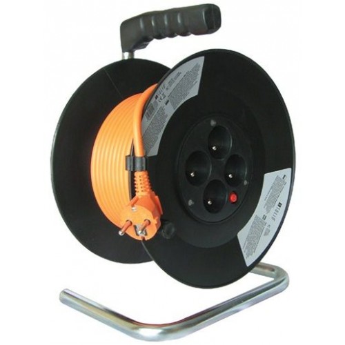 Prodlužovací kabel 3x1,5mm2 buben 35m, 4x zásuvka PB10 Prodlužovací kabel 3x1,5mm2 buben 35m, 4x zásuvka PB10
