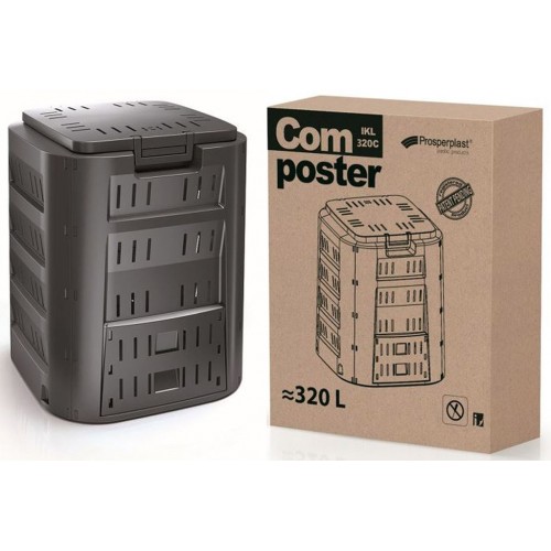 Prosperplast COMPOGREEN Kompostér 220 l, černá IKST220C Prosperplast COMPOGREEN Kompostér 220 l, černá IKST220C
