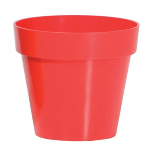Květináč CUBE SHINE 17 cm, 2,2l, korálová DCUB170S Květináč CUBE SHINE 17 cm, 2,2l, korálová DCUB170S
