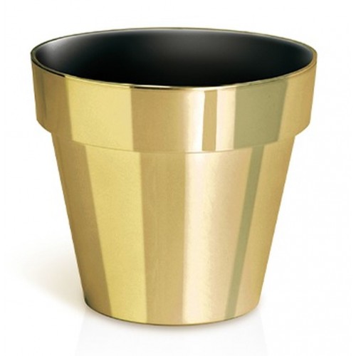 Květináč CUBE CHROME GOLD 14 cm, 1,2l, zlatá DGC140G