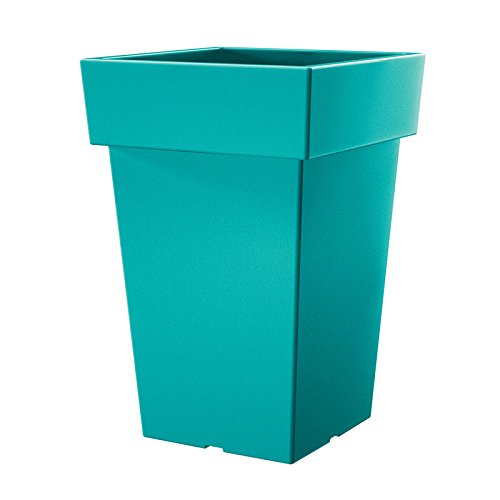 Prosperplast LOFLY SQUARE Květináč 23,4x23,4x35,6cm tyrkys DLOFQ240 Prosperplast LOFLY SQUARE Květináč 23,4x23,4x35,6cm tyrkys DLOFQ240