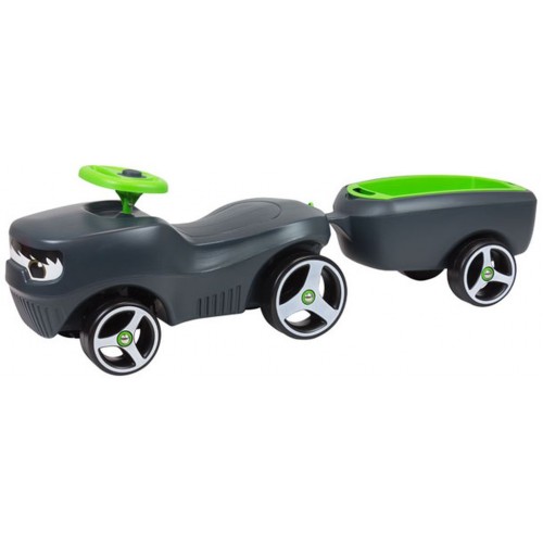 BRUMEE FARMEE+CAREE odrážedlo s přívesem, tmavě šedé BFARM BRUMEE FARMEE+CAREE odrážedlo s přívesem, tmavě šedé BFARM